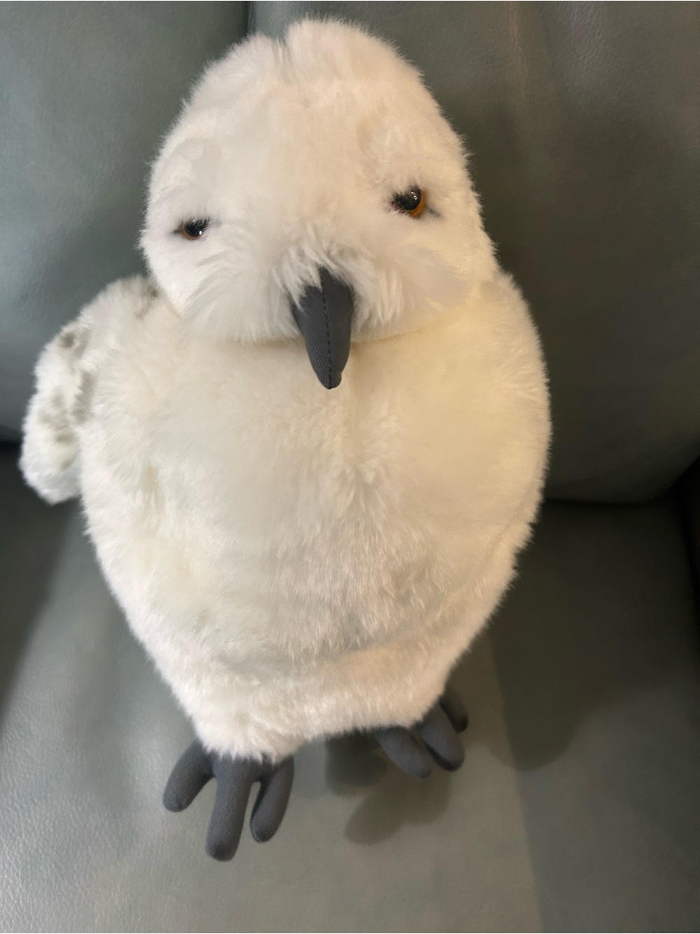 Harry Potter Hedwig white owl puppet almost new. Still hoots